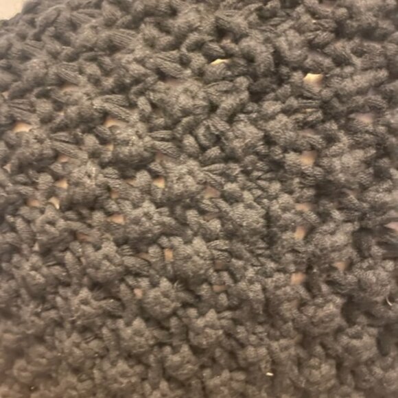 Behnaz Sarafpour popcorn handknit shrug in black wool & cotton - Picture 7 of 9